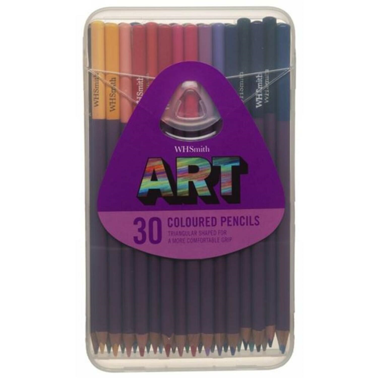 WHSmith Art Colouring Pencils Triangular Shaped Pack of 30 Also 15
