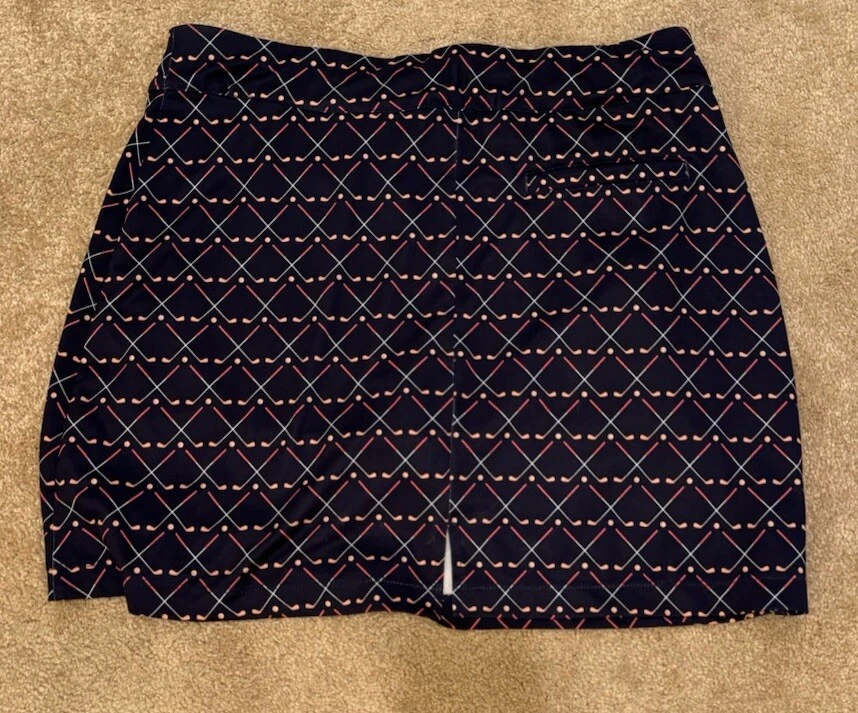 Pantalones Cortos Coral Bay Golf Para Mujer Naranja Azul Marino Rosa Poli Talla Mediana Club de Golf Foto 3 de 4