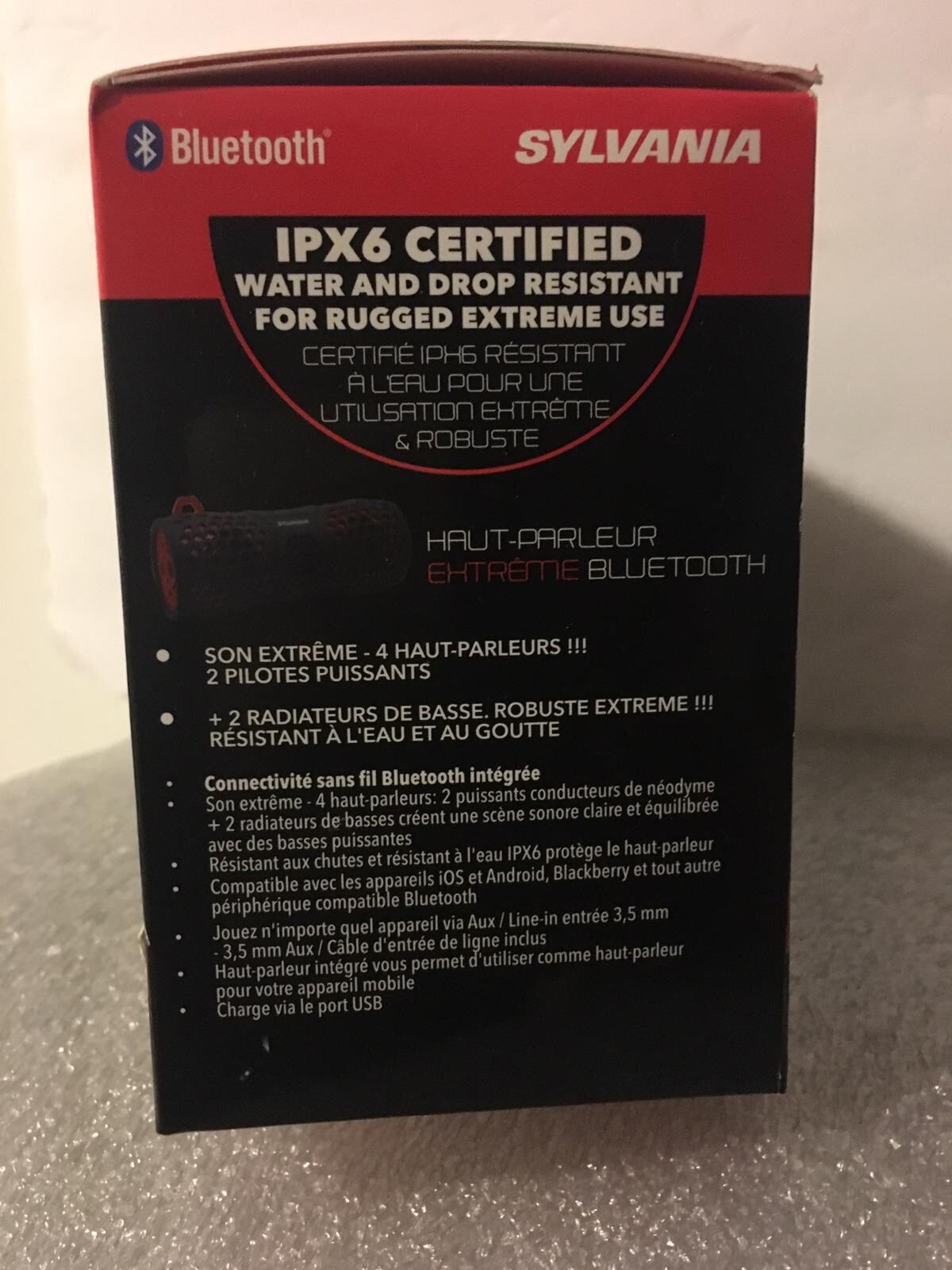 sylvania xtreme bluetooth speaker