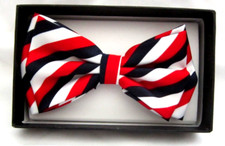 American flag Patriotic Red,White, Blue Stripes Adjustable Pretied Bow tie-New 2