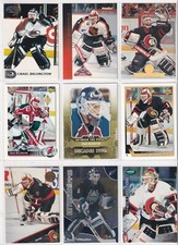 9 X GOALIES CARDS LOT - Craig Billington - No Dupes - Base / Insert