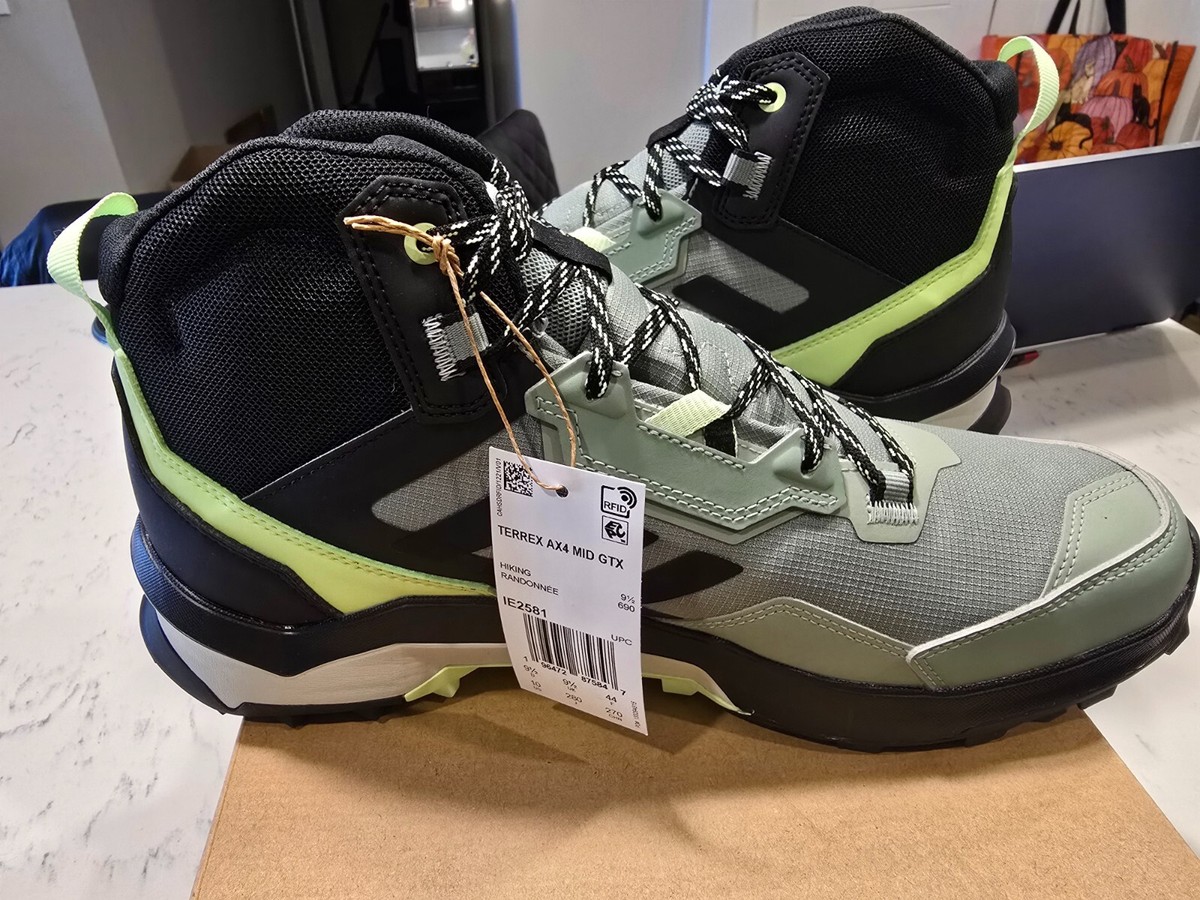 Adidas Terrex AX4 GTX Gore-Tex Mid Men's Hiking Boots Green IE2581