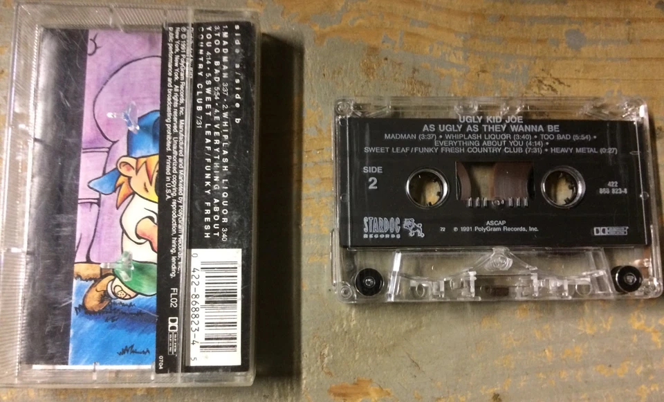 Used Ugly Kid Joe "As Ugly As They Want To Be" Cassette Tape Foto 2 de 2