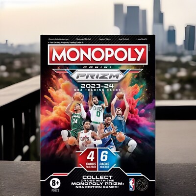 NEW 2023-24 Monopoly Prizm NBA Blaster Box Basketball Cards Booster 