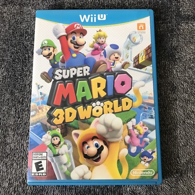 Super Mario 3D World Nintendo Wii U Complete In Box Cib Manual