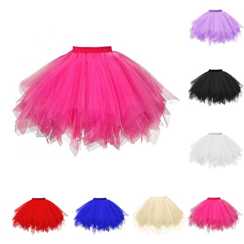 Womens High Quality Pleated Gauze Short Skirt Tutu Dancing Skirt Candy Dress