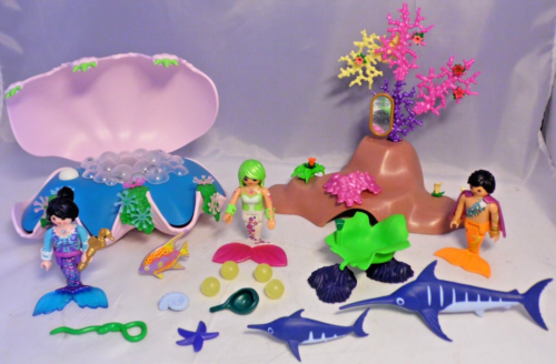 Playmobil aus 70095 Muschel Fische 3 Figuren Korallen Perlen Nachtlicht Defekt 2