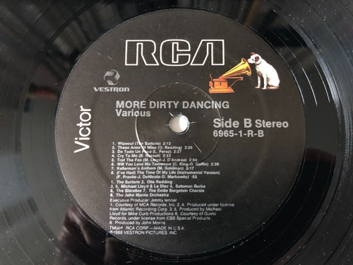 Various Artists MORE DIRTY DANCING Original 1988 RCA Victor VG+/EX - Picture 3 of 5