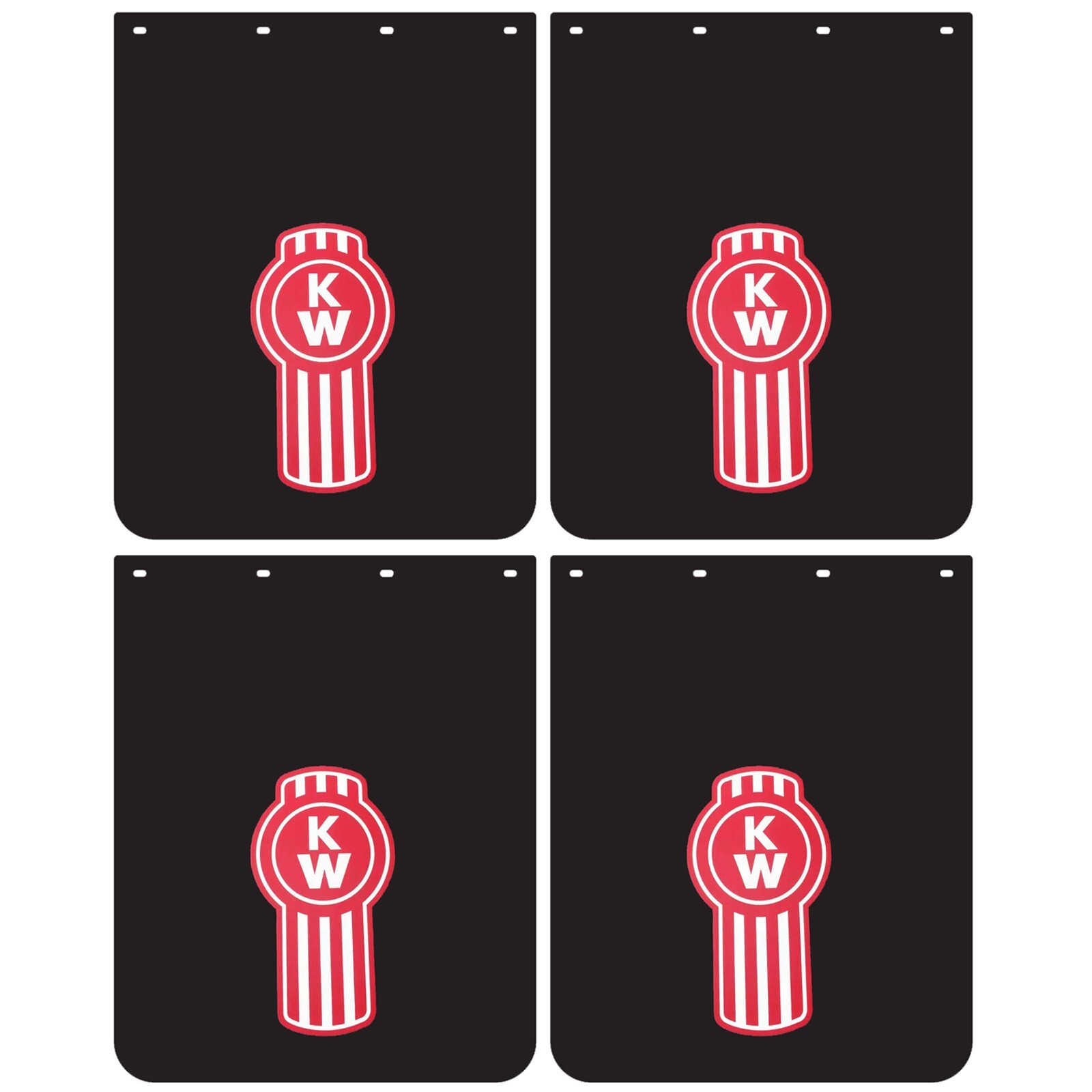 4PCS 24x30 Heavy Duty Mud Flaps for Semi Trucks Trailers Anti-Splash Mudguards-image