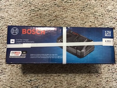 New Bosch Gax1218v-30 Lithium Ion Battery Charger 12v Max 18v New in Box Black