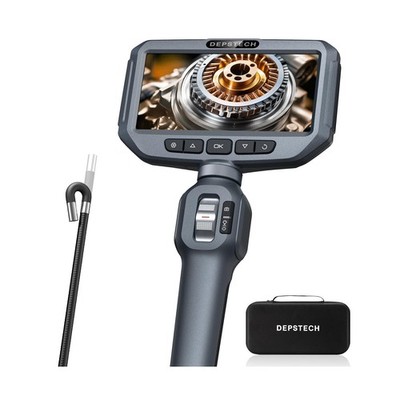 DEPSTECH Two-Way Articulating Borescope Camera with Light, Industri... Fast Ship