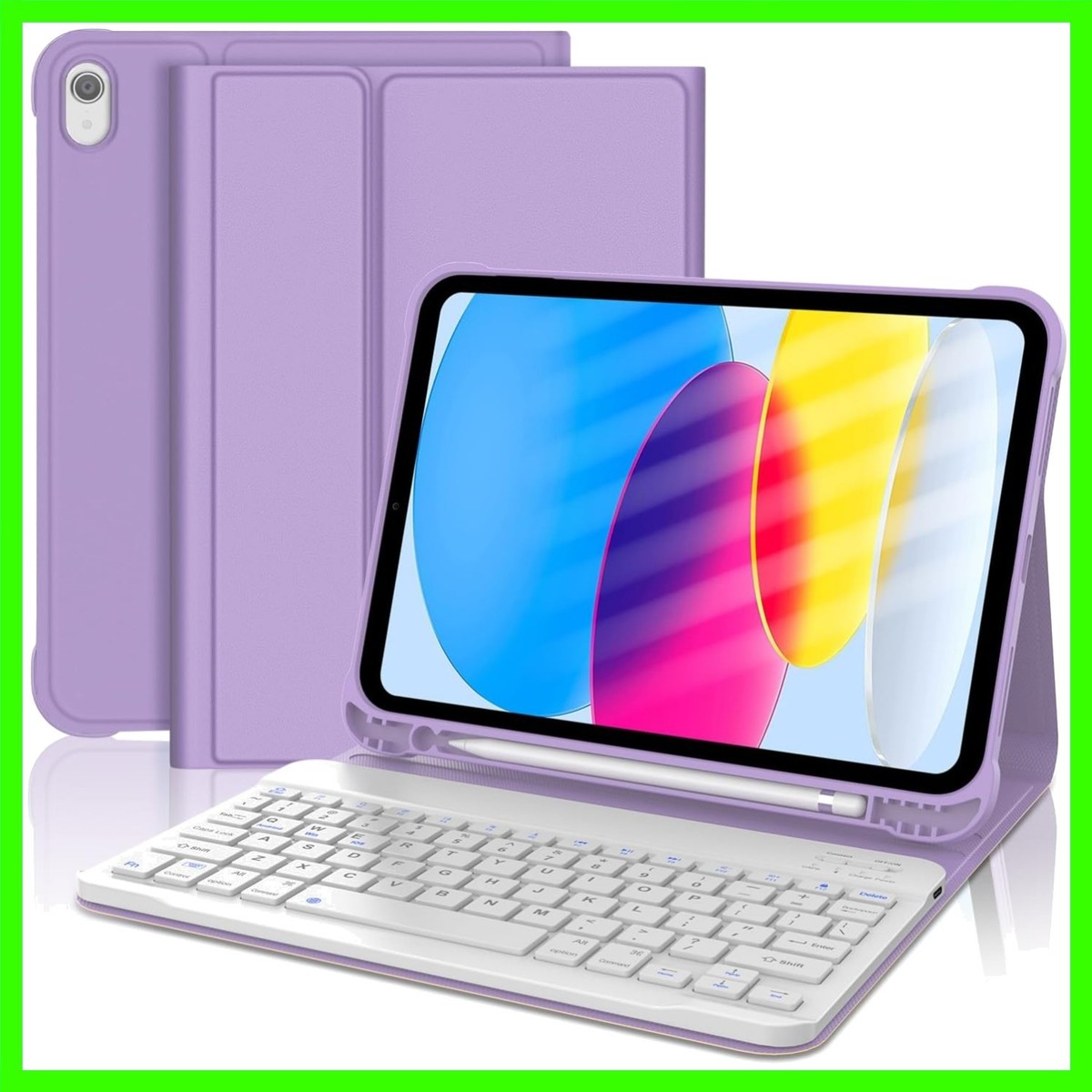 Ipad 11Th (A16 11-Inch) Case with Keyboard, Wireless Ipad 10Th