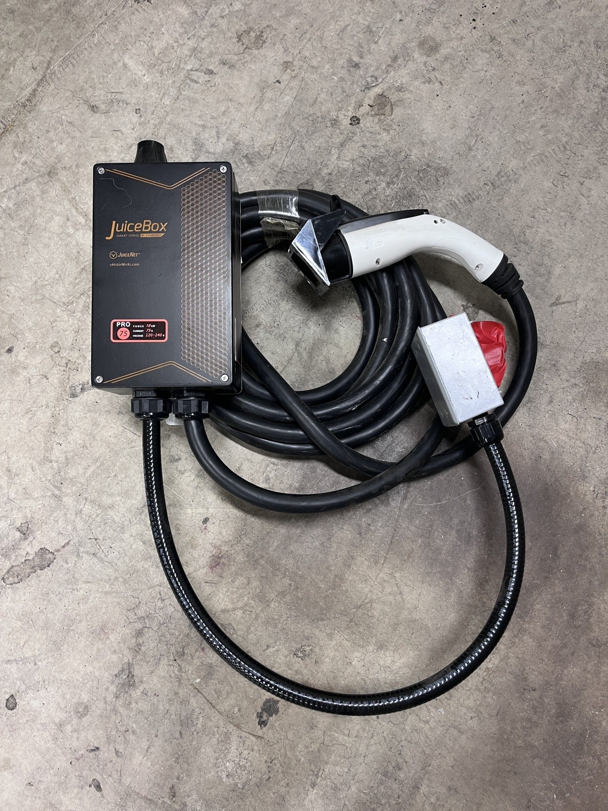 Ev Charging Station 75 Amp Level 2 Electric Vehicle Ac Charger 75A 18Kw Hardwire