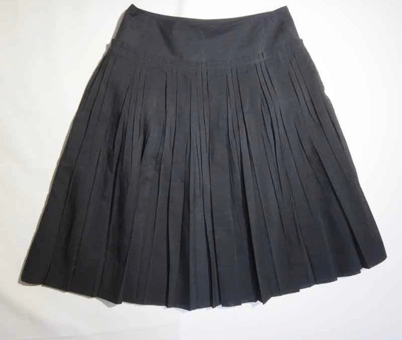 Gonna donna nera plissettata Burberry London taglia 36 usata grado B