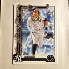 Topps 2025 Holiday Aaron Judge New York Yankees Baseball #H161 SP 