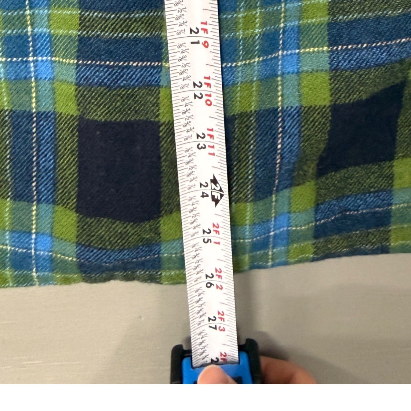 Pendleton Wool Plaid Flannel Loop Collar 60s Shir… - image 6