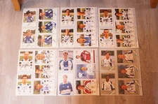 100 Pieces FC Carl Zeiss Jena Football Autograph Cards Fussball Autogramm Karten