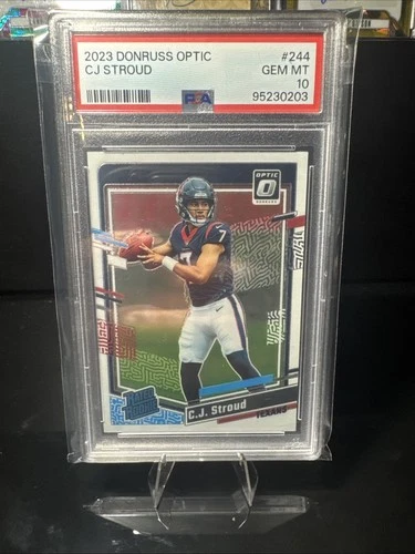 CJ Stroud 2023 Panini Donruss Optic Rated Rookie #244 PSA 10 GEM MT Base