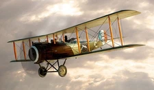 Salmson 2A-2 2-A-2 France Biplane Desk Wood Airplane New Model Small Scale 1/48