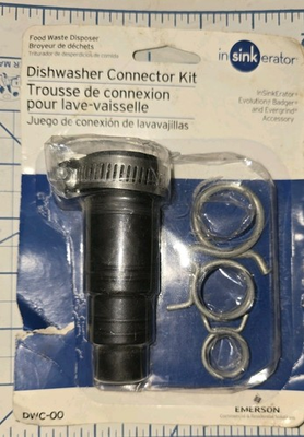 #ad #ad InSinkErator Dishwasher Connector Kit 1 2quot; 5 8quot; amp; 3 4quot; DWC 00 Disposer Drain $8.90