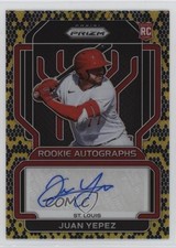 2022 Panini Prizm Rookie Auto Snakeskin Prizm 34/35 Juan Yepez #RA-JY Auto 18yk