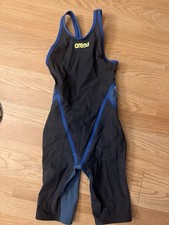 Arena Competition Racing Kneeskin One Piece Swimsuit Nylon Regular Size 28