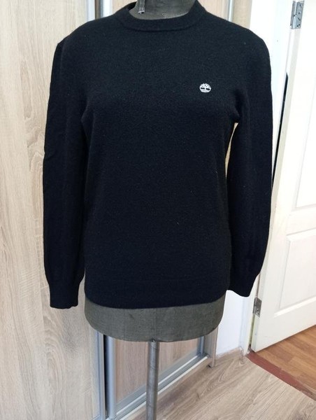 Men Timberland Sweater Black Viscose 38 / M