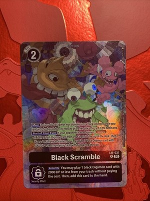 Black Scramble Alternate Art Foil - LM-031 NM - Digimon TCG 2