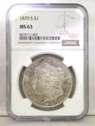 1879 S Morgan Silver Dollar NGC MS 63 8675111-002