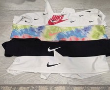 Nike Dri Fit Lot Of 4 Tie Headbands, Reversible, EUC 