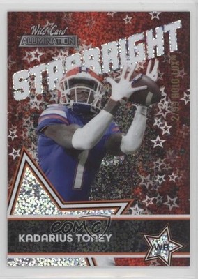 2021 Alumination Starbright Holo-Lux Red 2/99 Kadarius Toney Rookie RC 10j2