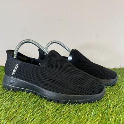 Skechers Schuhe Gr. 4 Damen schwarz Slipper: Go Walk Flex Comfort Wanderschuhe
