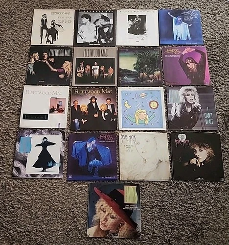 FLEETWOOD MAC STEVIE NICKS 45 PICTURE SLEEVE LOT OF 17 "NO VINYLS" SARA GYPSY