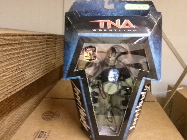 Jakks TNA Jeff Hardy figure signed glow in dark, limited exclusive