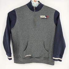 Walt Disney World Sweatshirt Mens 2X Half Zip Pullover Casual Gray Navy Blue