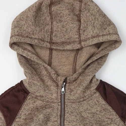 Chaqueta con capucha marrón Crivit para hombre talla M ajuste regular - Imagen 8 de 12