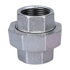 ProSource 34B-1G Pipe Union, 1 in, Threaded, Malleable Iron, 40 Schedule, 300 ps