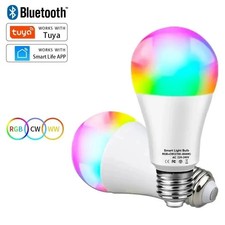 Tuya Smart LED Bulb E27 APP Control Dimmable Light Bluetooth RGB Lamp 220V Bedro