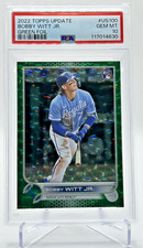 2022 Topps Update Series - Bobby Witt Jr. #US100 Green Foil /499 (RC) PSA 10 GEM