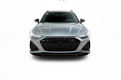 Maxton Design Frontlippe V.1 passend für Audi RS6 C8 / C8 FL schwarz Hochglanz