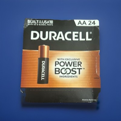 NEW FACTORY SEALED 24 PACK DURACELL POWER BOOST AA BATTERIES  