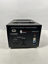ROCKSTONE POWER 5000 Watt Voltage Converter Transformer - Heavy Duty