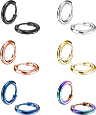 316L Surgical Stainless Steel Small Hoop Earrings 8Mm 10Mm 12Mm 14Mm Hypoallerge