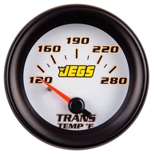 JEGS 41407 Transmission Temperature Gauge [2 1/16 in. Electric, 120-280-Degrees