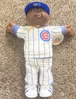 Vintage 1986 Chicago Cubs Cabbage Patch Kids Doll With Helmet And Tag Coleco