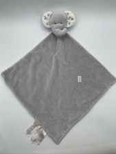 Carters Precious Firsts Gray Star Elephant Rattle Security Blanket Lovey Loved