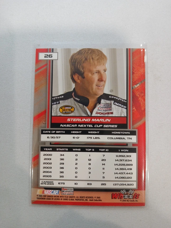 2006 Wheels High Gear - Sterling Marlin #26 - Image 2 of 2