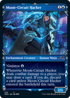 4x Moon-Circuit Hacker - Showcase MTG - Kamigawa: Neon Dynasty - NM-Mint