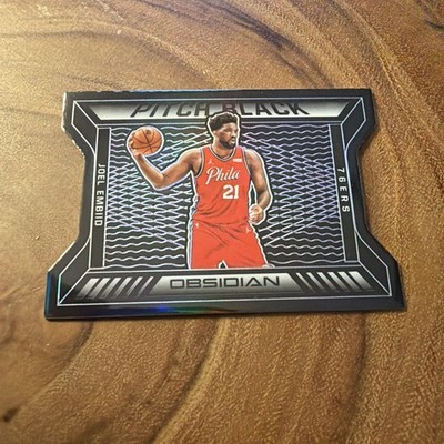 2020-21 Panini Obsidian - Pitch Black Joel Embiid #3 Electric Etch Purple 21/75