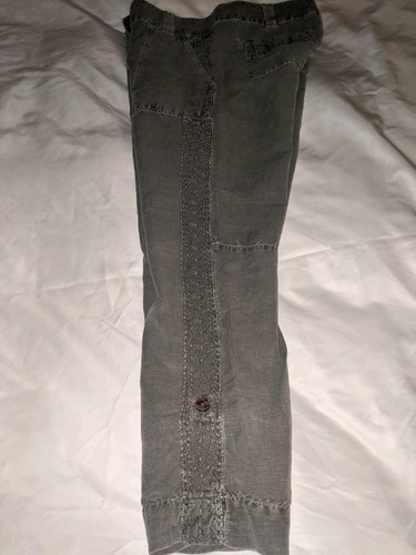Sundance Hose Leinenmischung wandelbar Größe 14 bestickte Details Taschen grau - Bild 22 von 24